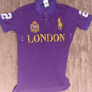 Polo Ralph Lauren purple London Polo shirt